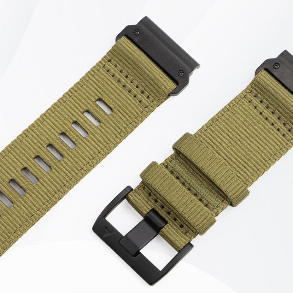 Techsuit W070 Armband für Garmin Watch Fenix / Forerunner / Approach Series, 22mm, Schwarz