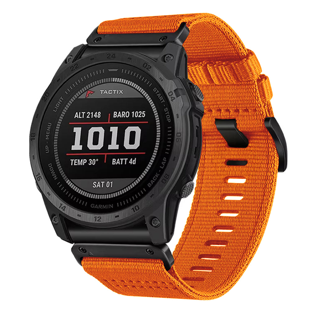 Techsuit W070 Armband für Garmin Watch Fenix / Forerunner / Approach Series, 22mm, Orange