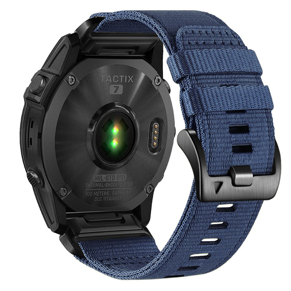 Techsuit W070 Armband für Garmin Watch Fenix Serie, 26mm, Marineblau