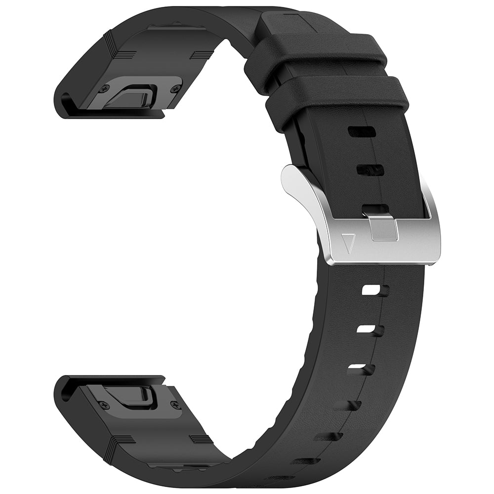 Techsuit W071 Armband für Garmin Watch Fenix Serie, 26mm, Schwarz