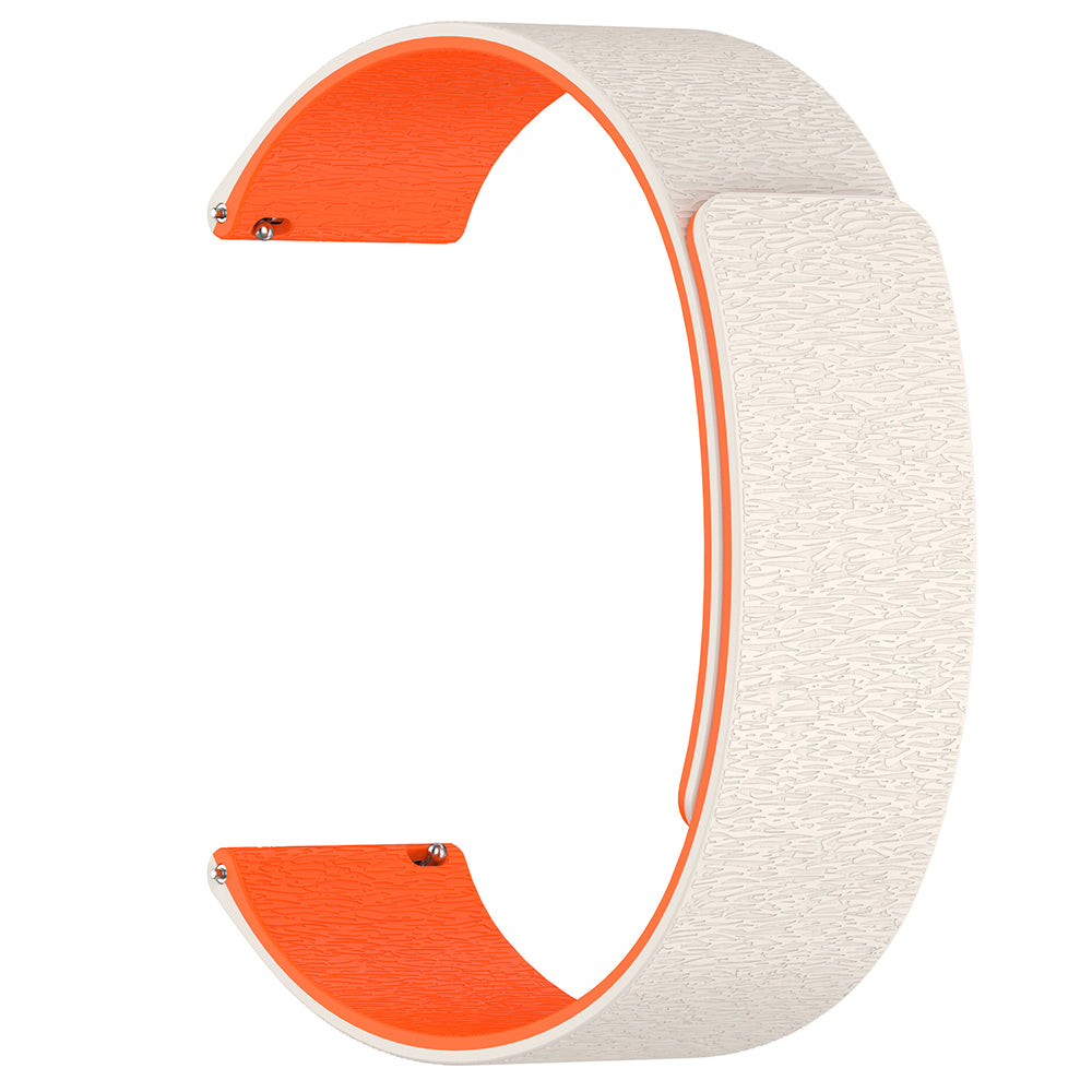 Techsuit W074 Armband für Samsung Galaxy Watch Series, 22mm, Beige Orange