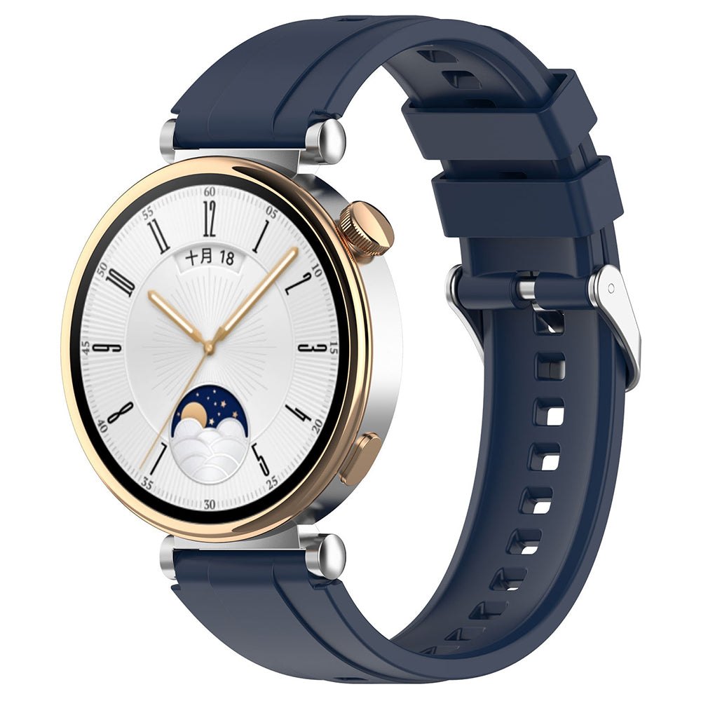 Techsuit W075 Armband für Huawei Watch / Garmin Watch Series, 18mm, Marineblau