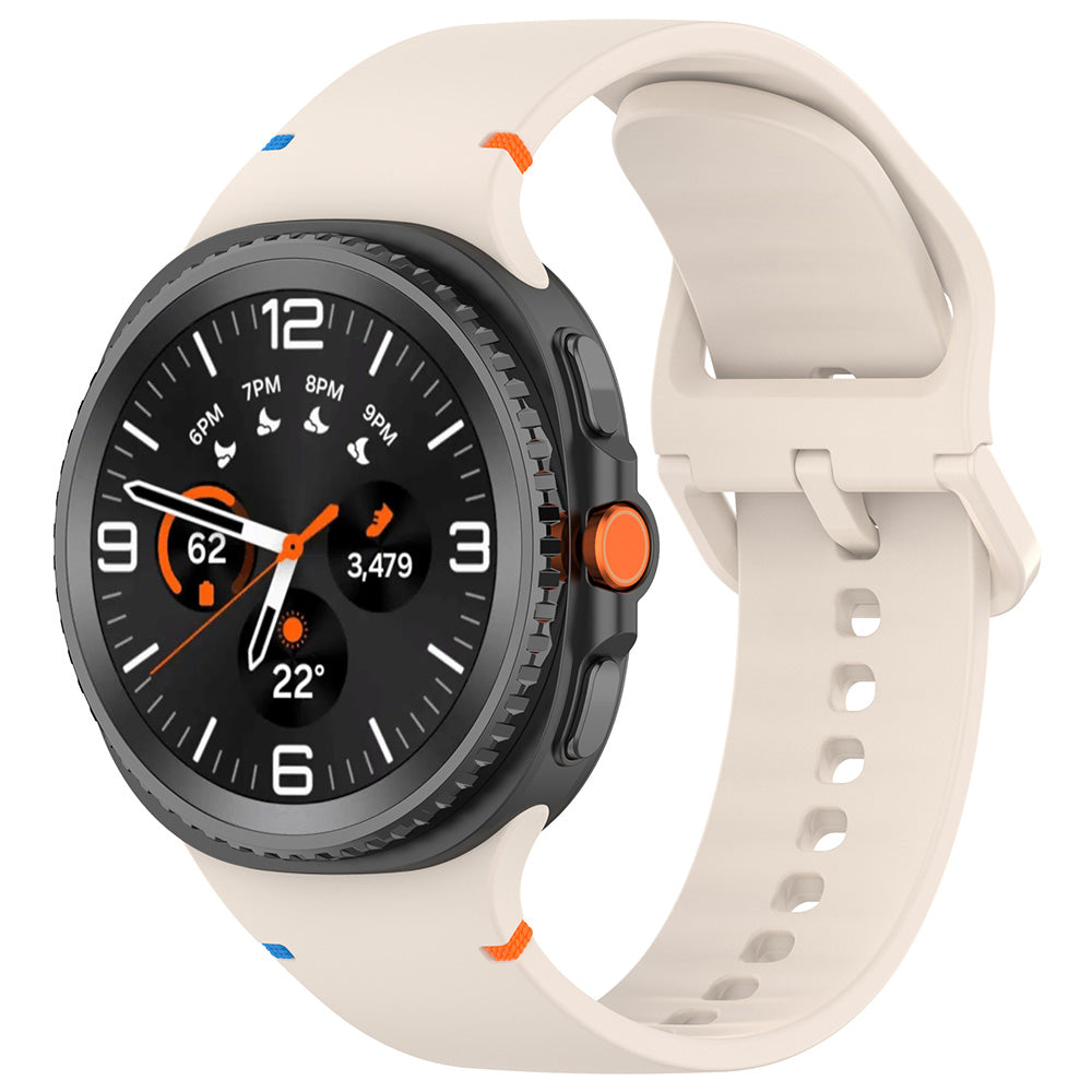 Techsuit W079 Armband für Samsung Galaxy Watch 8 Classic / Watch8 44mm / Watch 8 40mm, Beige