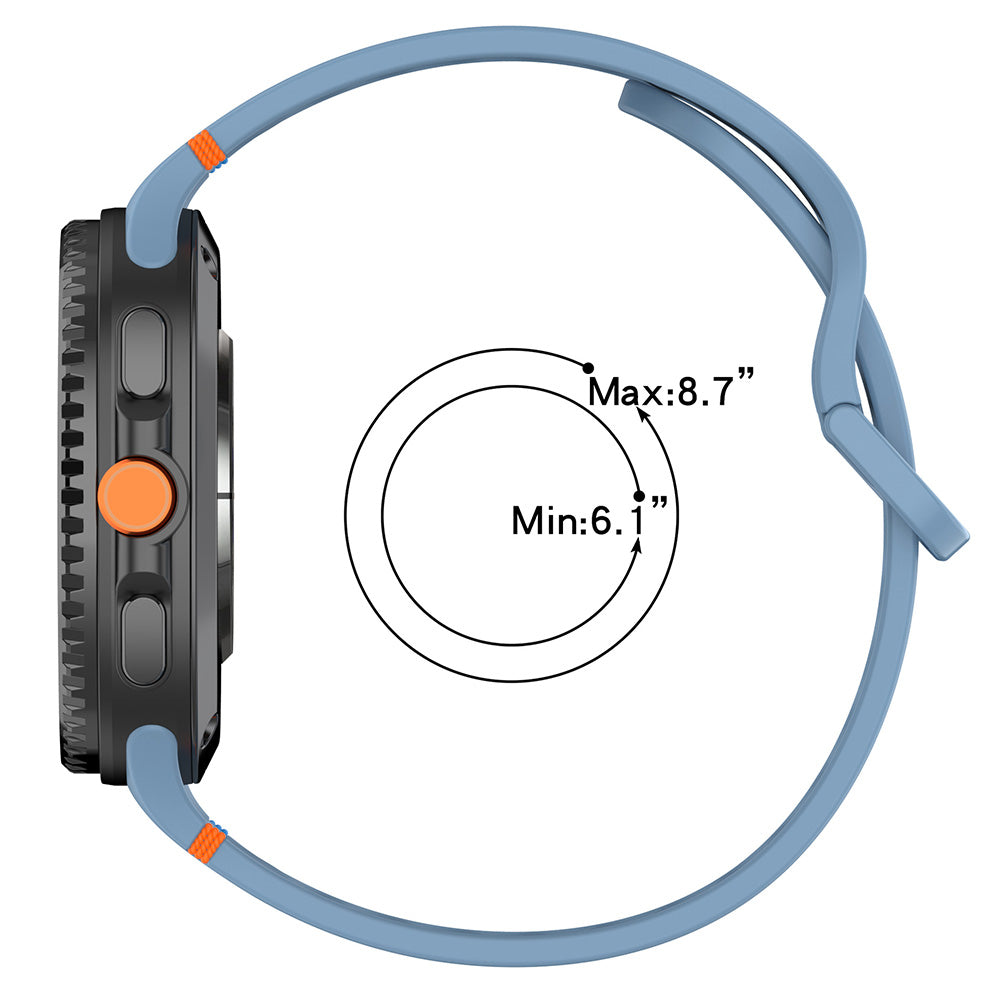 Techsuit W079 Armband für Samsung Galaxy Watch8 / Watch8 Classic Series, Graphitschwarz