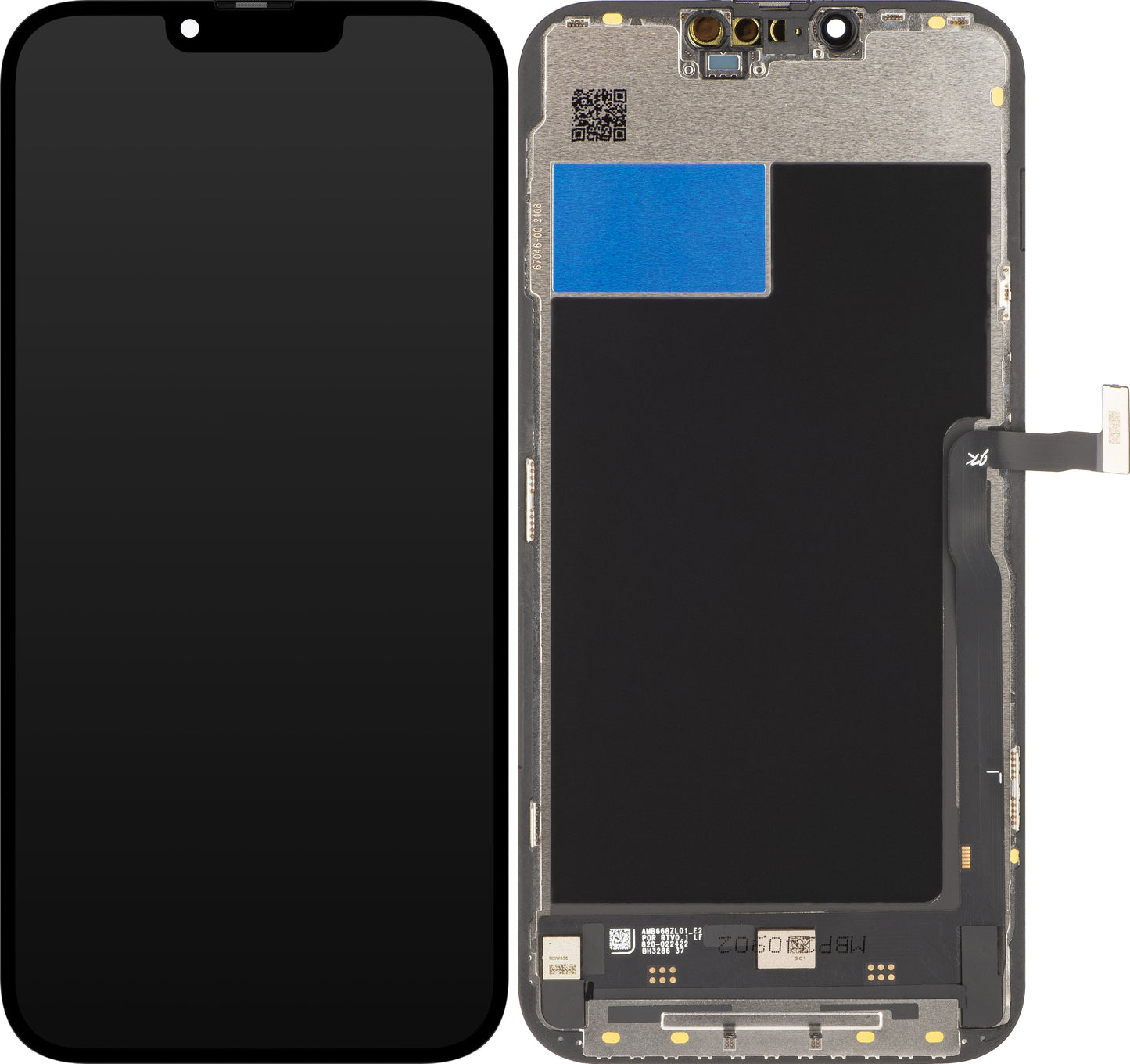 JK Touchscreen Display für Apple iPhone 13 Pro Max, mit Rahmen, In-Cell LCD Version, Schwarz