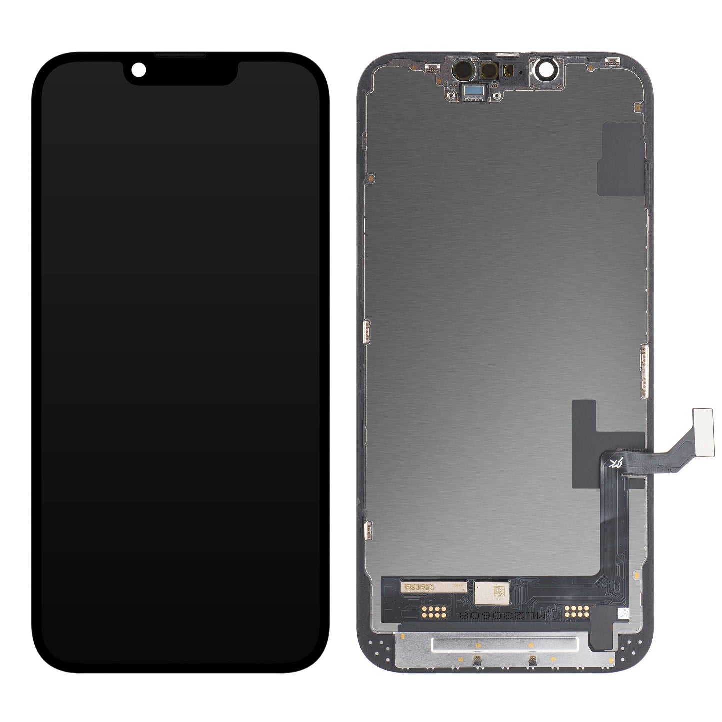 JK Touchscreen Display für Apple iPhone 14, mit Rahmen, In-Cell LCD Version, Schwarz