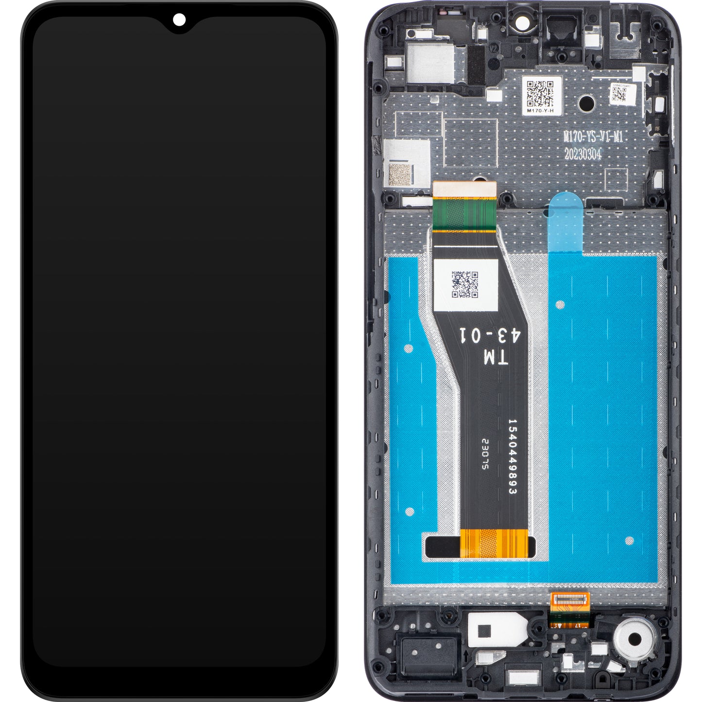 Motorola Moto Moto E13 Touchscreen Display mit Rahmen, Schwarz, Service Pack 5D68C22340