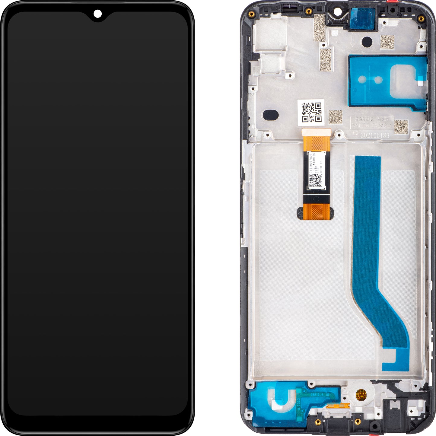 Motorola Moto Moto G50 5G Touchscreen Display, mit Rahmen, Schwarz, Service Pack 5D68C18927