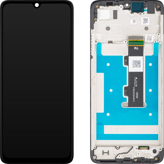 Display mit Touchscreen Motorola Moto G06, mit Rahmen, Schwarz, Service Pack 5D68C31263