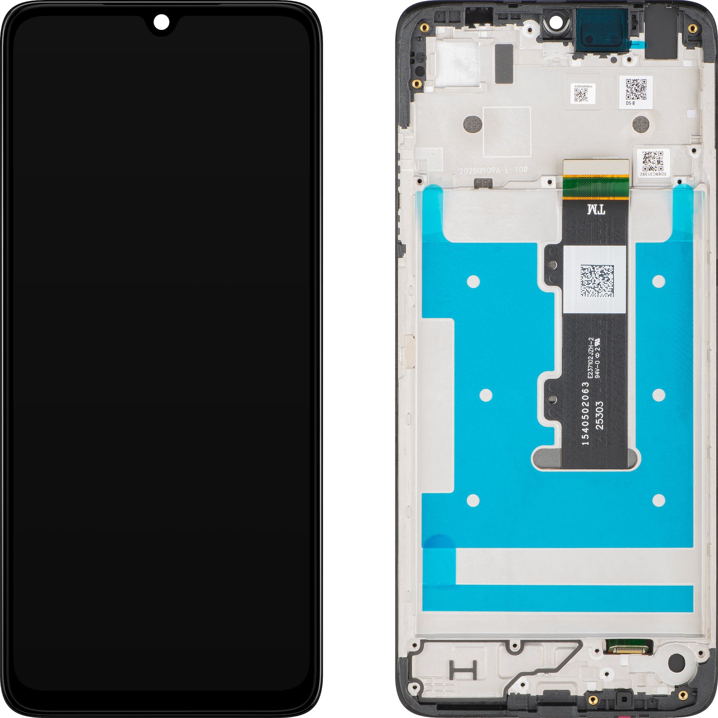 Motorola Moto G06 Power Display with Touchscreen, with Frame, Black, Service Pack 5D68C31392