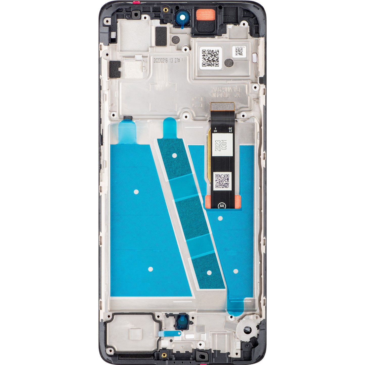 Motorola Moto Moto G72 Touchscreen Display, mit Rahmen, Schwarz, Service Pack 5D68C21701