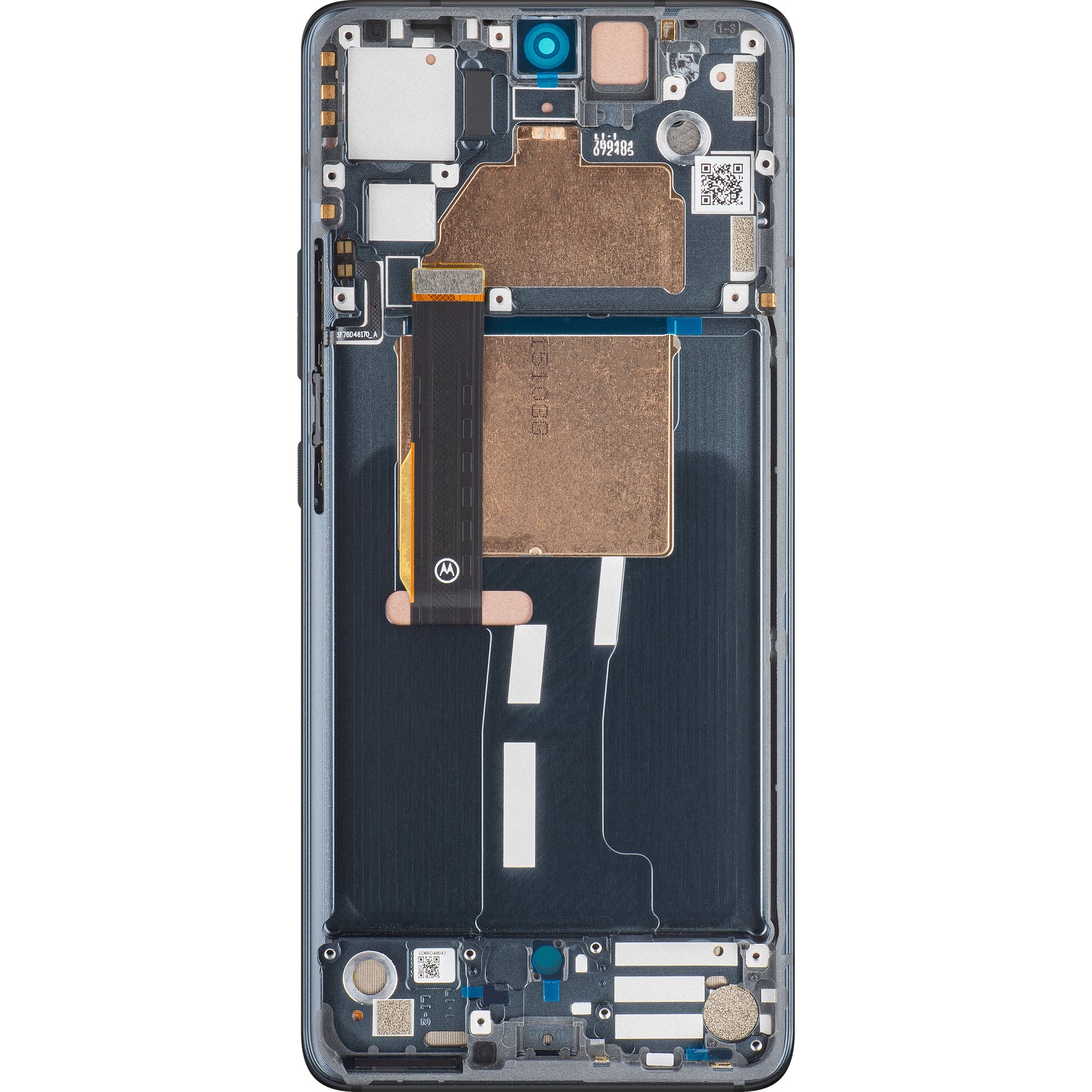 Touchscreen-Display Motorola Edge 30 Fusion, mit Rahmen, Schwarz (Cosmic Grey), Service Pack 5D68C21527