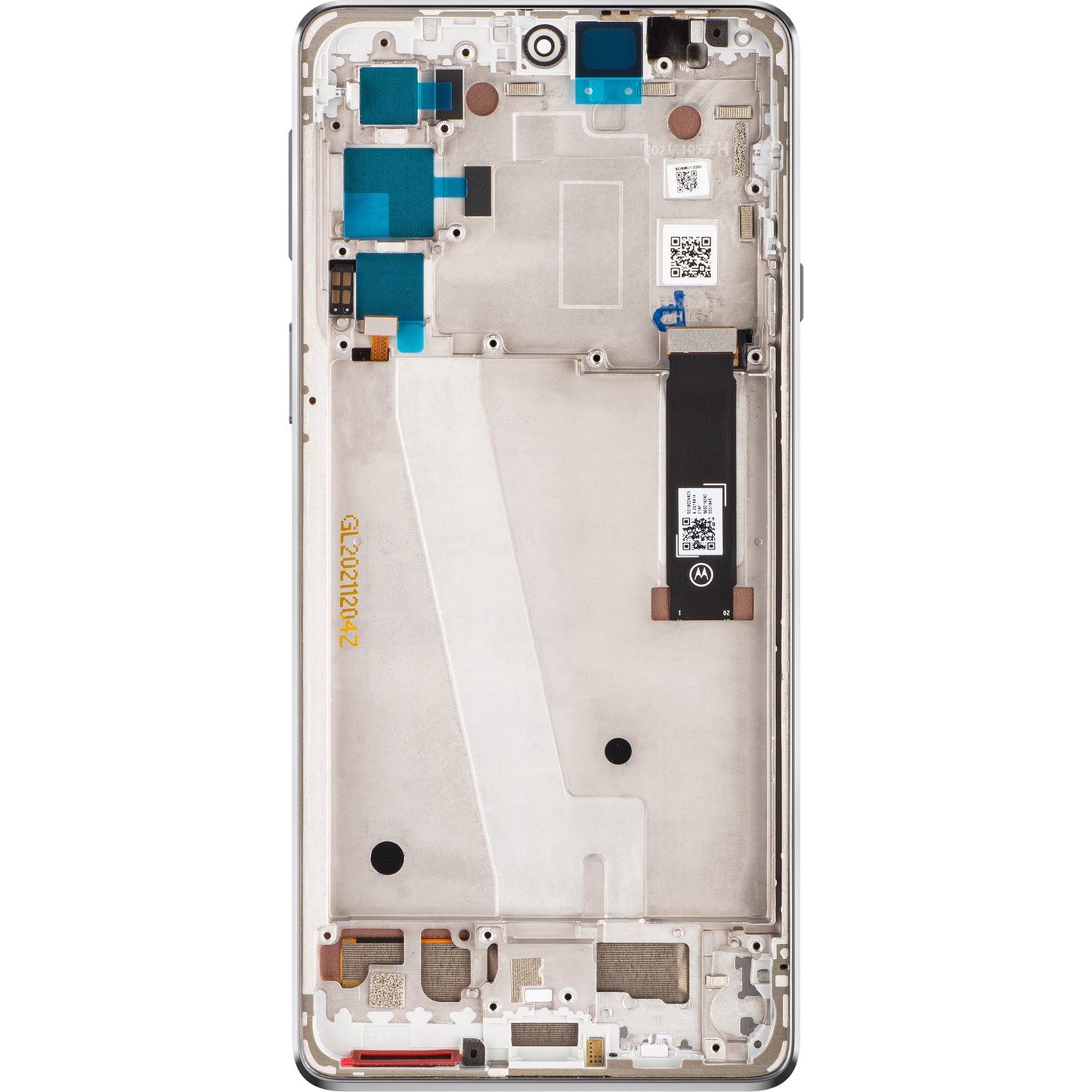 Motorola Edge 20 Touchscreen-Display, mit Rahmen, mattiertes Weiß, Service Pack 5D68C19194