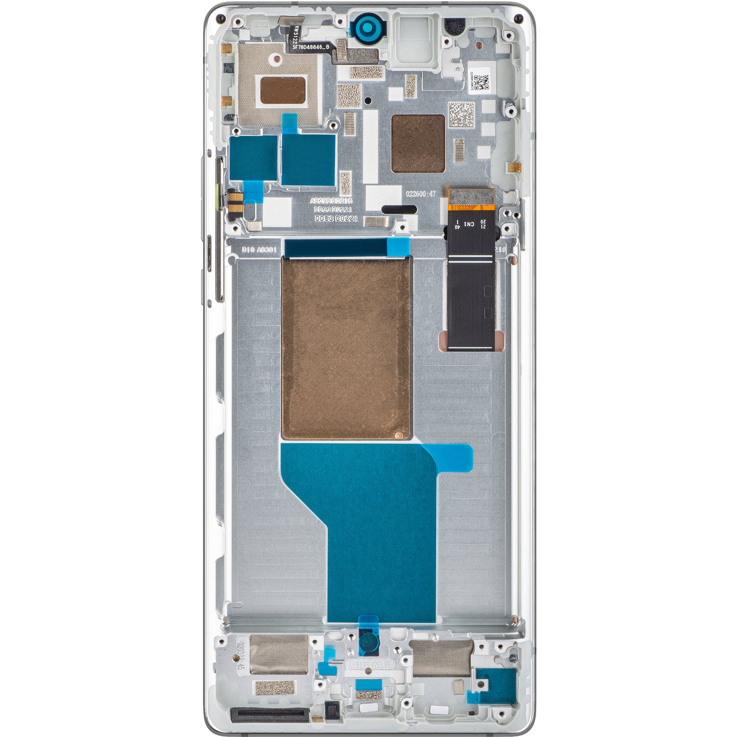 Motorola Edge 30 Ultra Touchscreen-Display mit Rahmen, Starlight White, Service Pack 5D68C21453