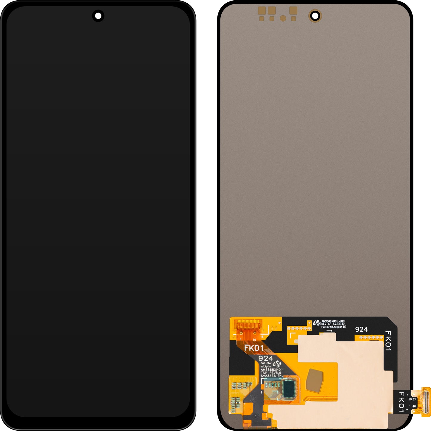 Display mit Touchscreen MP kompatibel mit vivo S18e / T3 / V29e / V30 Lite / V40 SE / Y100 / Y100 4G