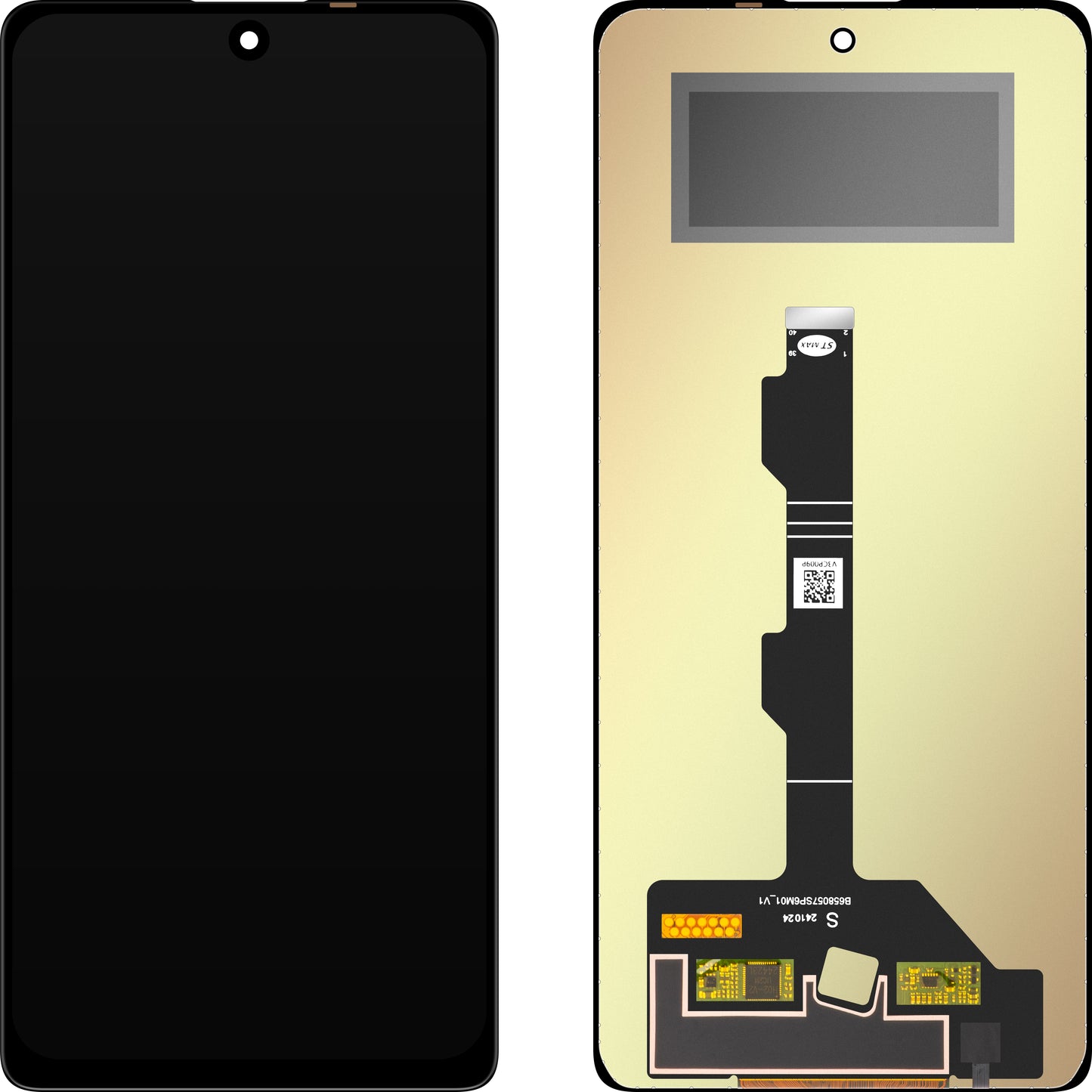 Display mit Touchscreen MP kompatibel mit Xiaomi Redmi Note 13 Pro 4G