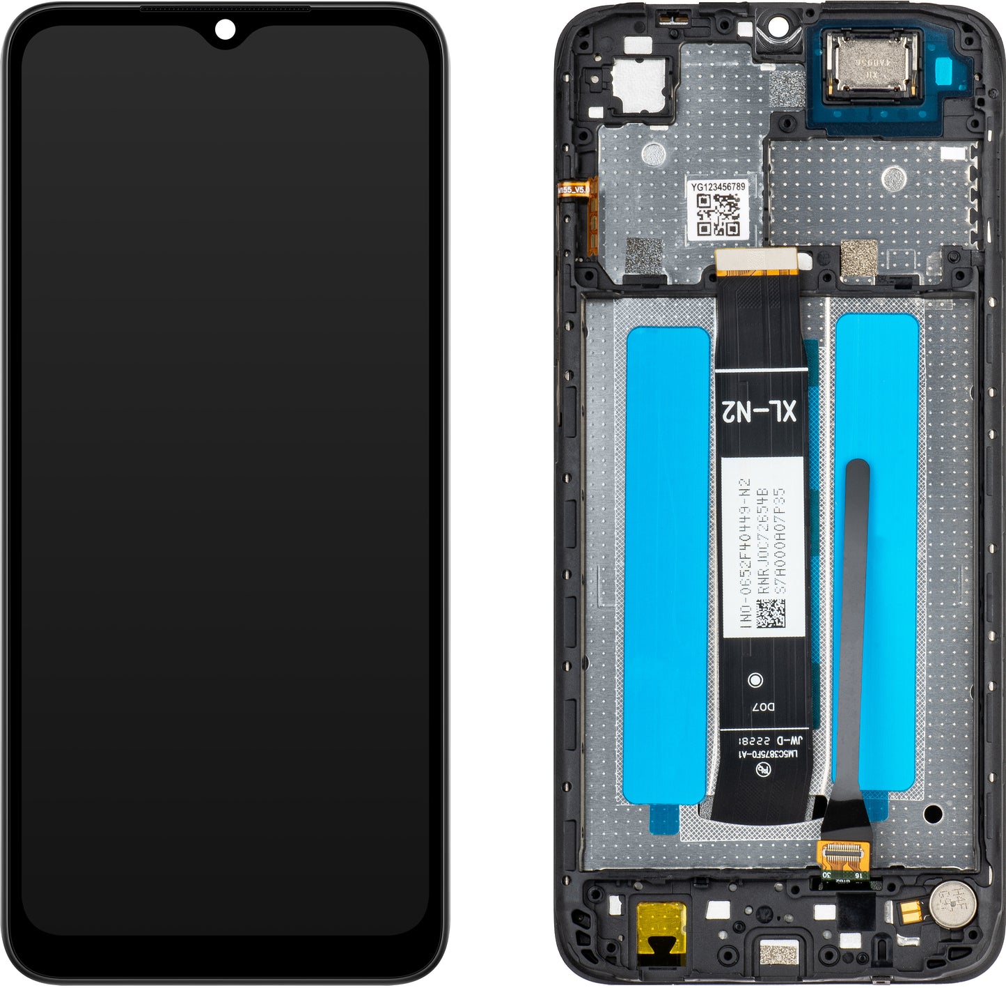 MP Touchscreen Display kompatibel mit Xiaomi Redmi A2+ / A2 / A1+ / A1, mit Rahmen, Schwarz