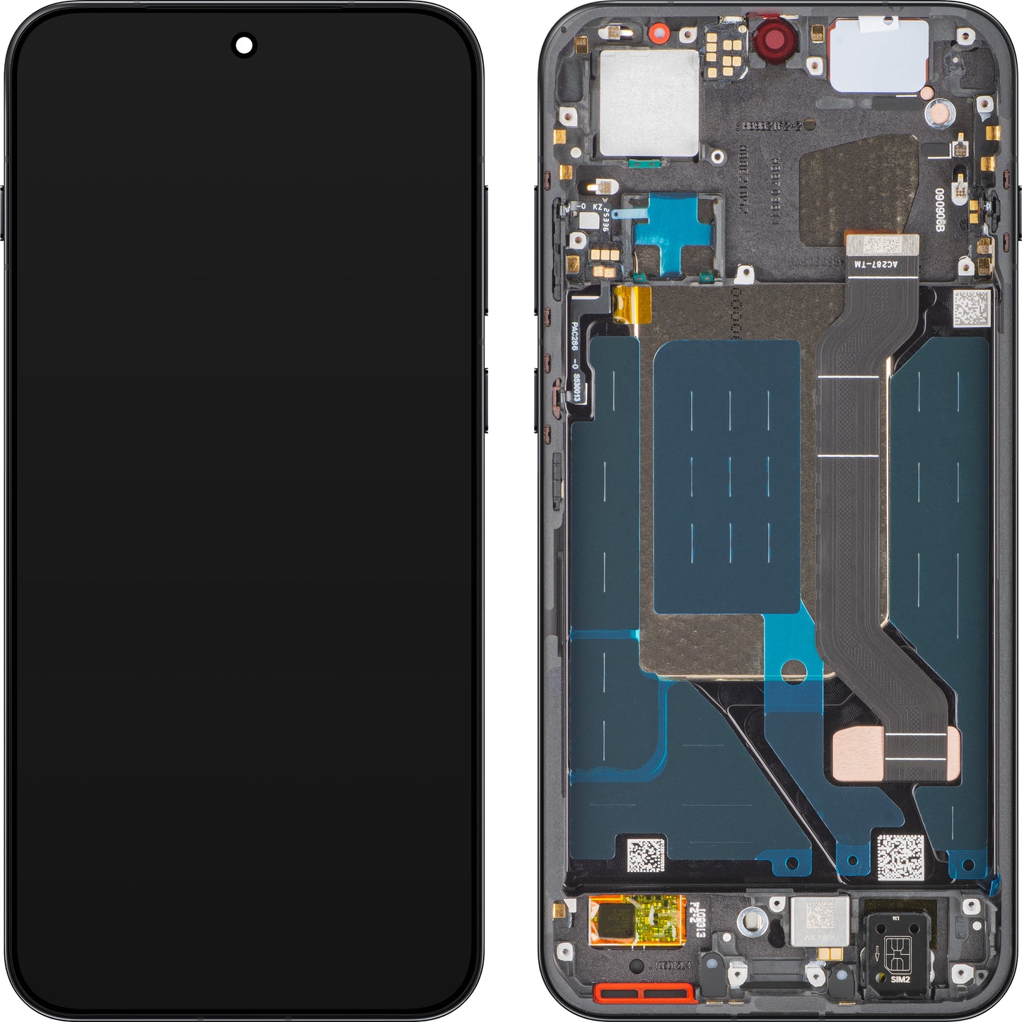 Display mit Touchscreen Oppo Find X9, mit Rahmen, Schwarz (Space Black), Service Pack 621029000714