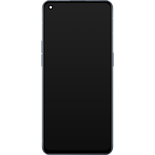 Touchscreen Display Oppo Reno6 5G, mit Rahmen, Schwarz (Stellar Black), Service Pack 4907749