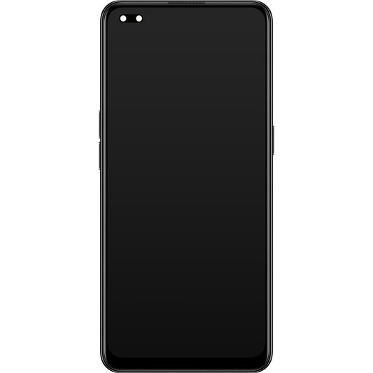 Touchscreen Display Oppo Reno4 5G, mit Rahmen, Space Schwarz, Service Pack 4904705