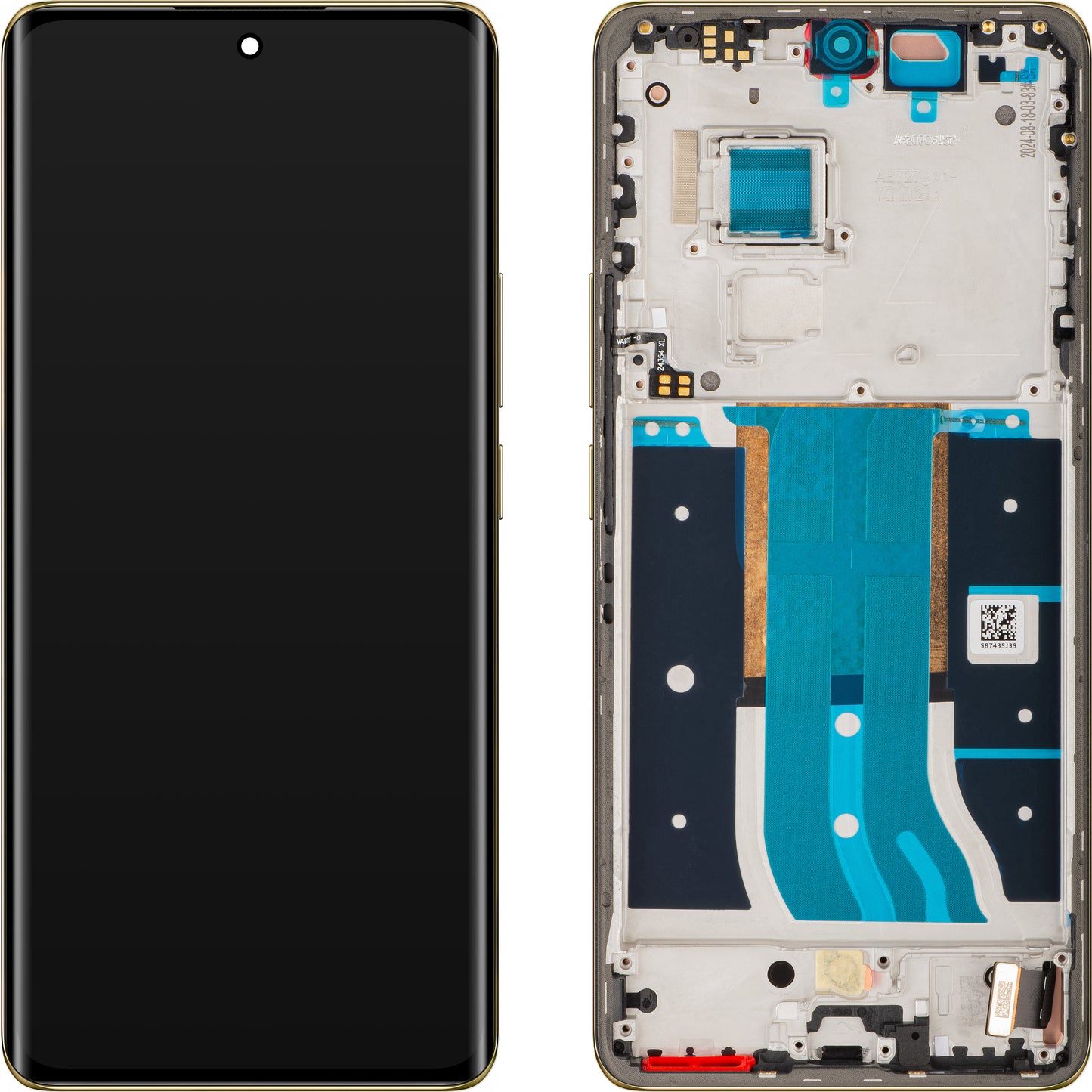 Touchscreen-Display Realme 12 Pro, mit Rahmen, Gold (Navigator Beige), Service Pack 621029000163