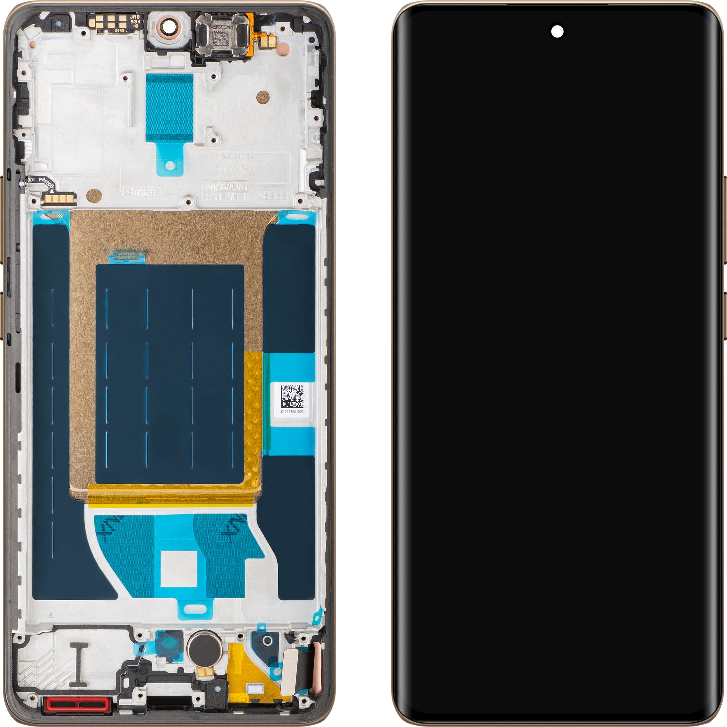 Display mit Touchscreen Realme 14 Pro, mit Rahmen, Weiß (Pearl White), Service Pack 621029000423