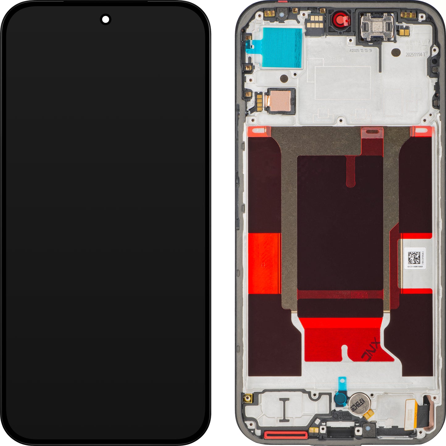 Display mit Touchscreen Realme 16 Pro, mit Rahmen, Schwarz, Service Pack 621029000809