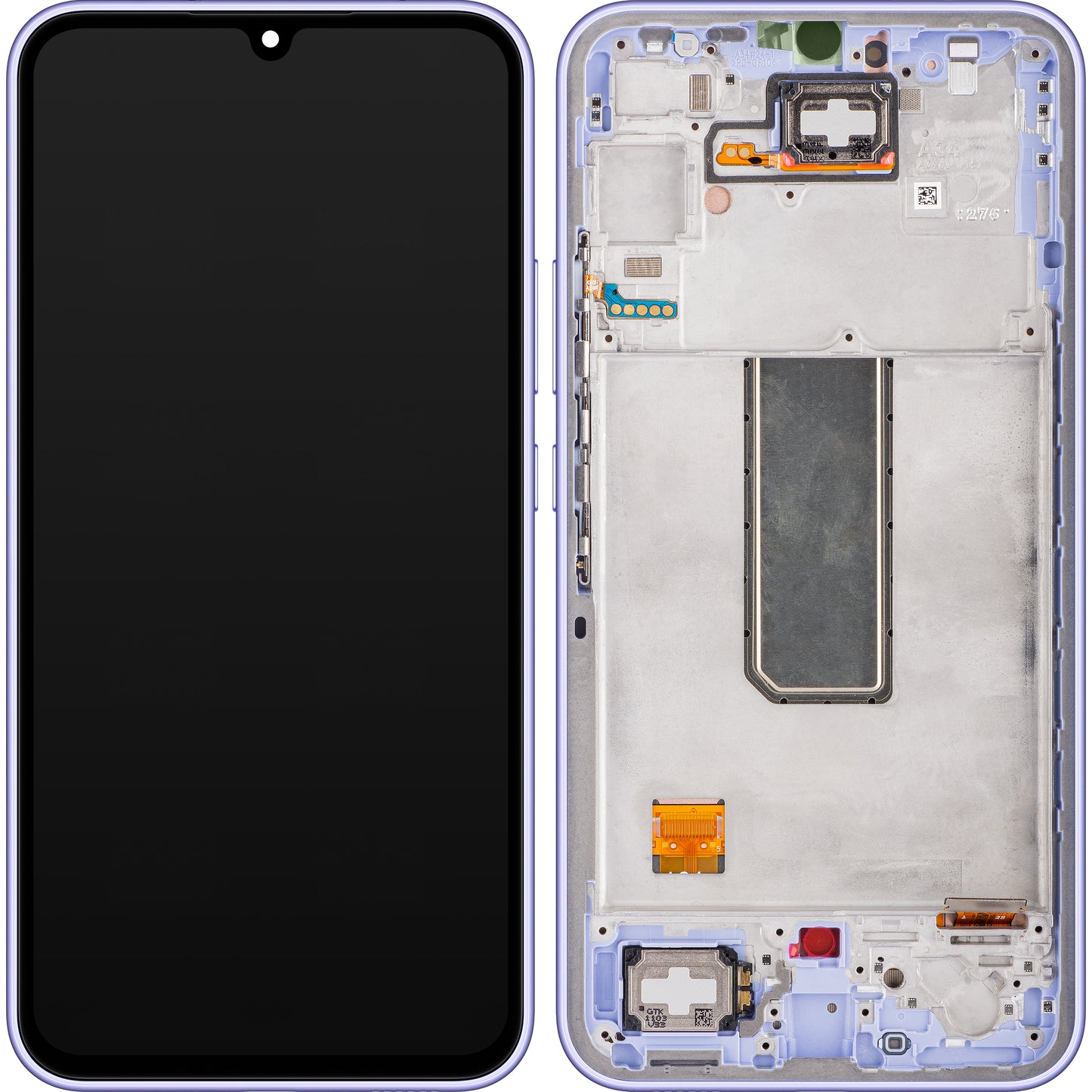 Samsung Galaxy Galaxy A34 A346 Touchscreen-Display mit Rahmen, lila, Service Pack GH82-31200D
