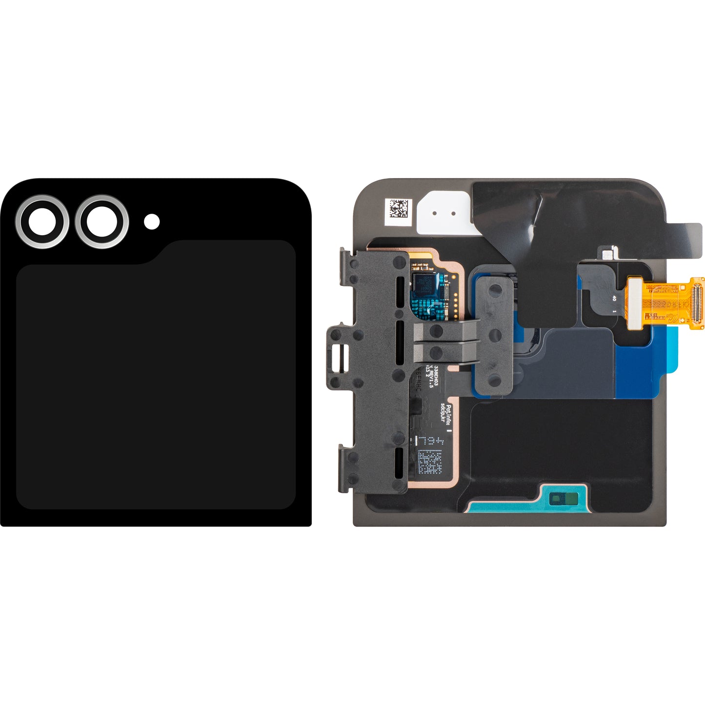 Display mit Touchscreen Samsung Galaxy Z Flip6 F741, Sub Outer, Weiß, Service Pack GH97-30012F