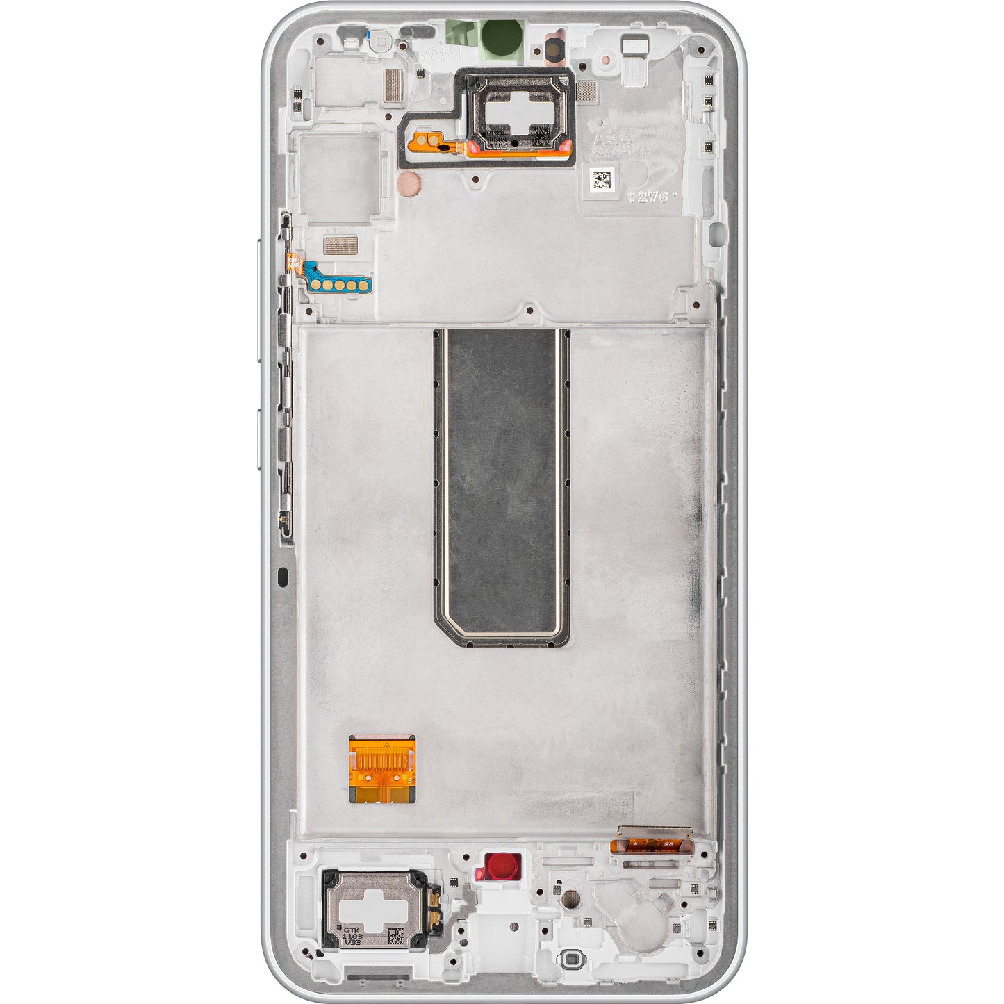 Touchscreen Display Samsung Galaxy A34 A346, mit Rahmen, Silber, Service Pack GH82-31200B