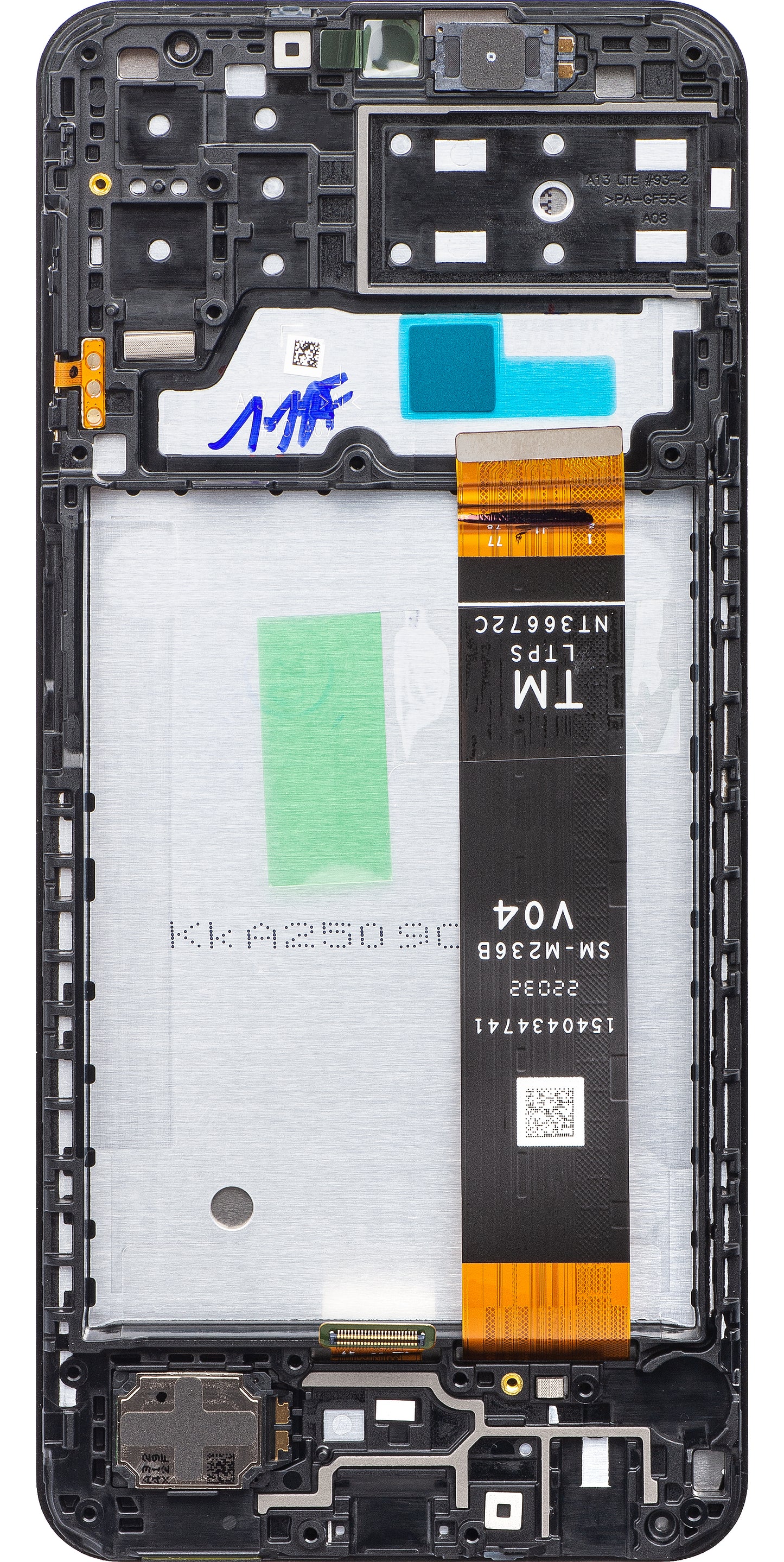 Samsung Galaxy A13 A135 Touchscreen-Display mit Rahmen, Schwarz, Swap GH82-28508A