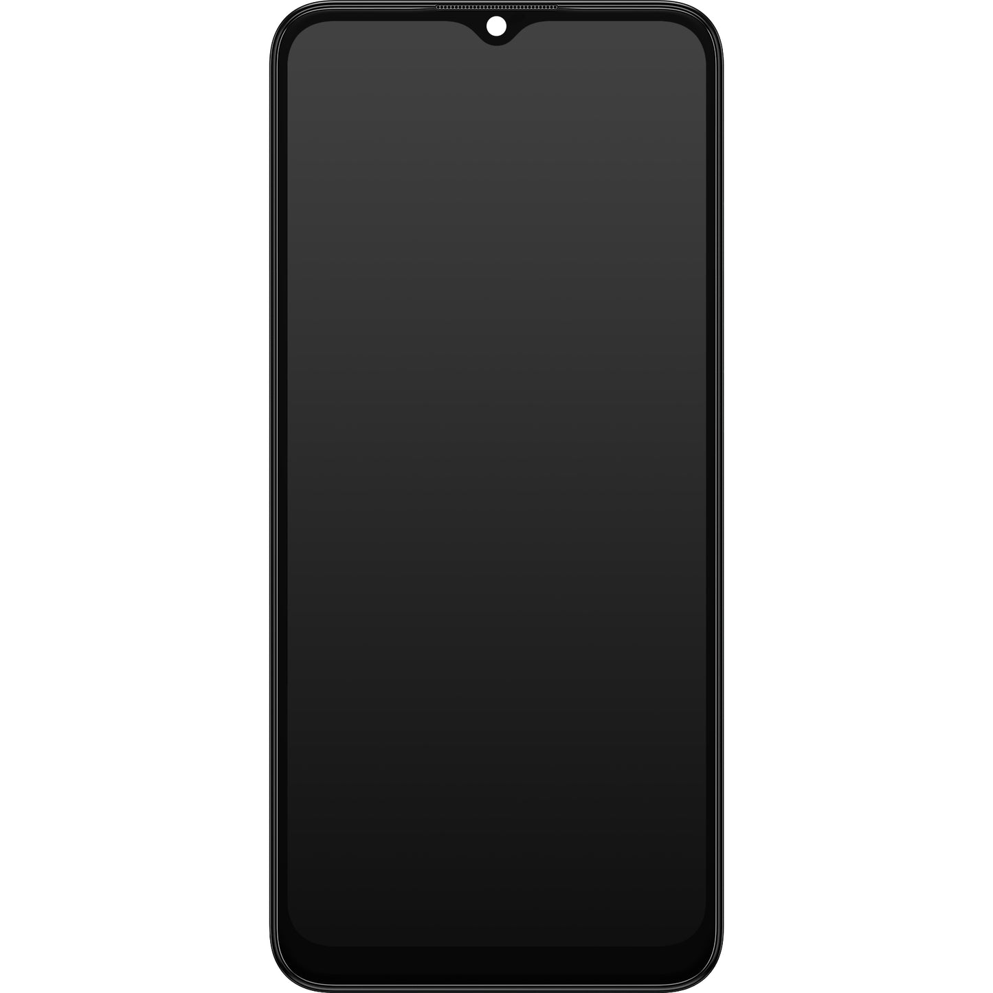 Touchscreen Display Samsung Galaxy A03 A035, mit Rahmen, Version G, Schwarz, Service Pack GH81-21626A