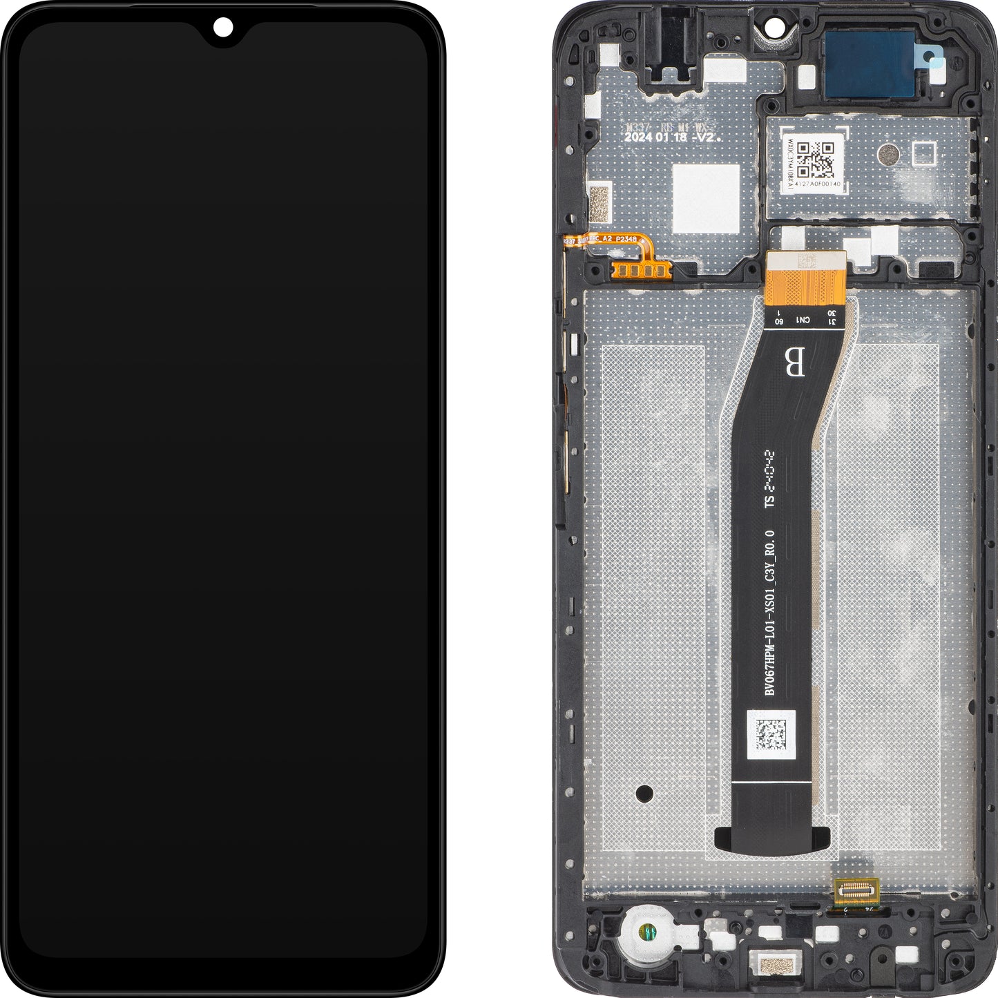 Xiaomi Redmi A3 Touchscreen Display, mit Rahmen, Schwarz, Service Pack 5600010C3Y00