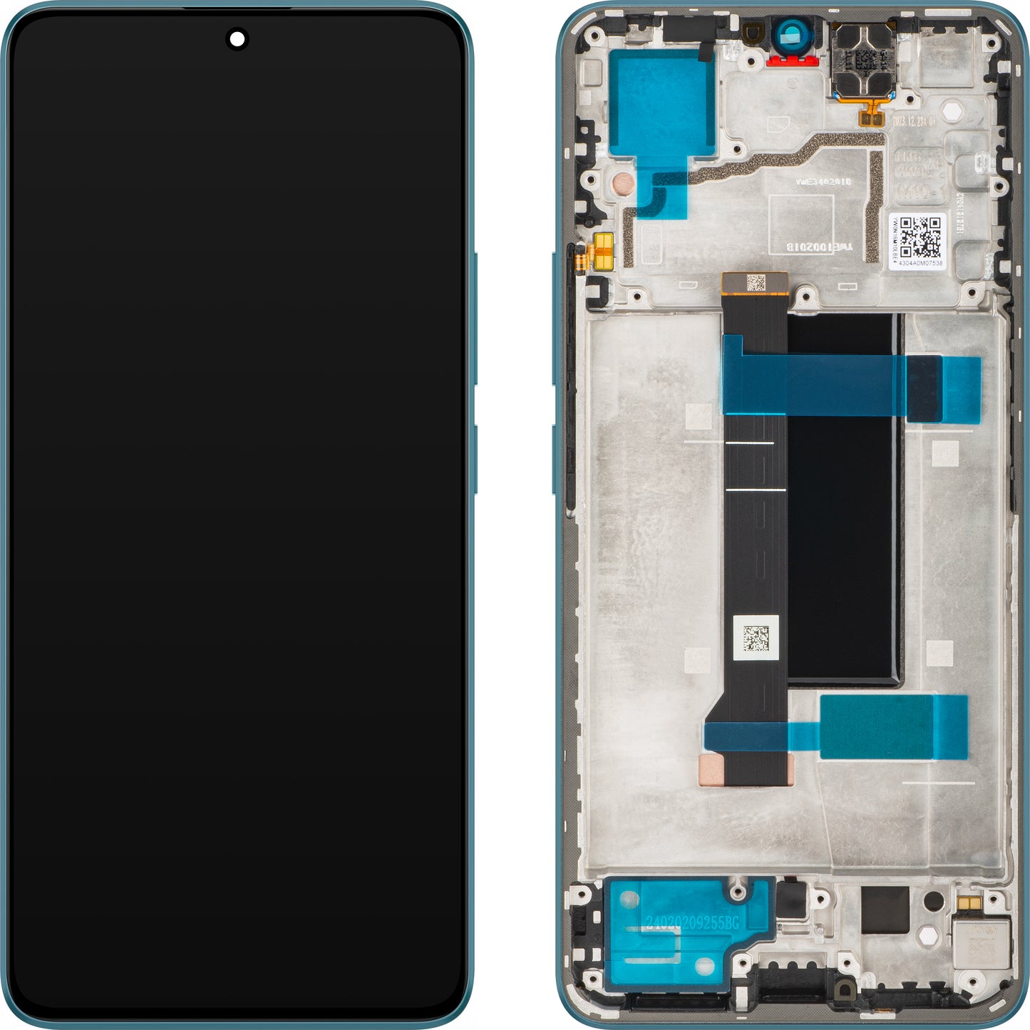 Xiaomi Redmi Note 13 Pro 5G Touchscreen Display, mit Rahmen, Blau (Ocean Teal), Service Pack 5600010N1600