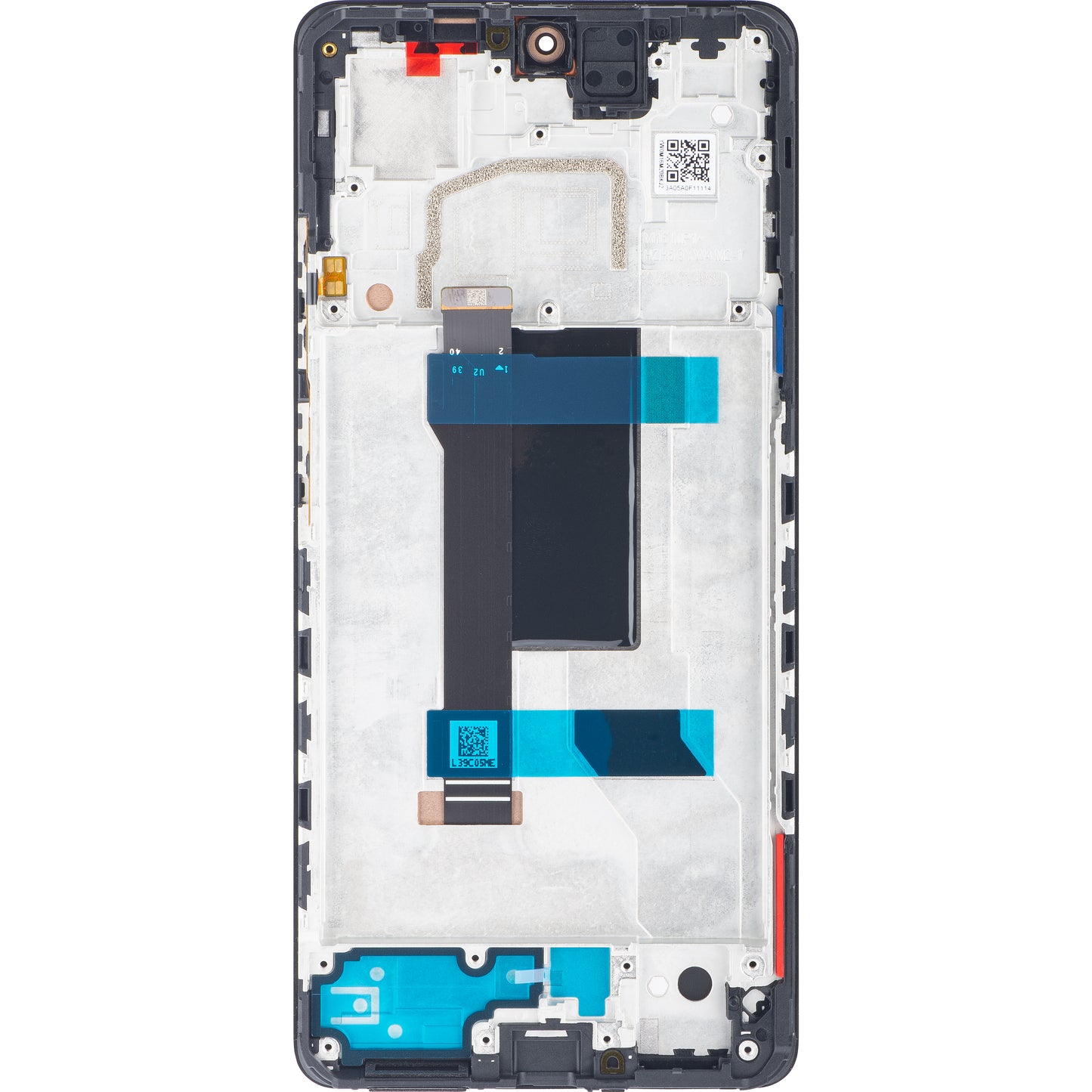 Xiaomi Redmi Note 12 Pro 5G Touchscreen Display mit Rahmen, Schwarz (Midnight Black), Service Pack 5600010M1600