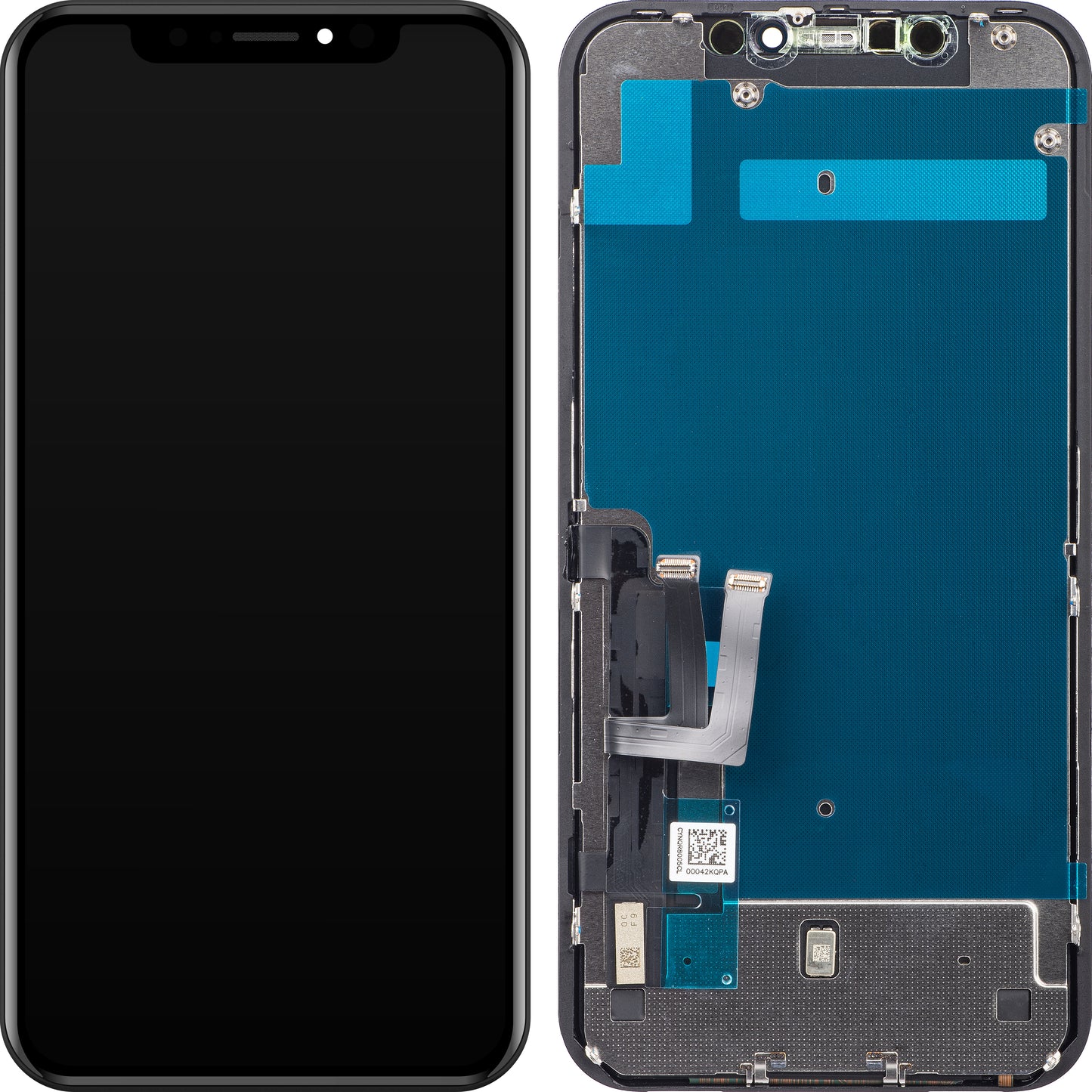 ZY Touchscreen Display für Apple iPhone 11, mit Rahmen, LCD In-Cell IC beweglich, Schwarz