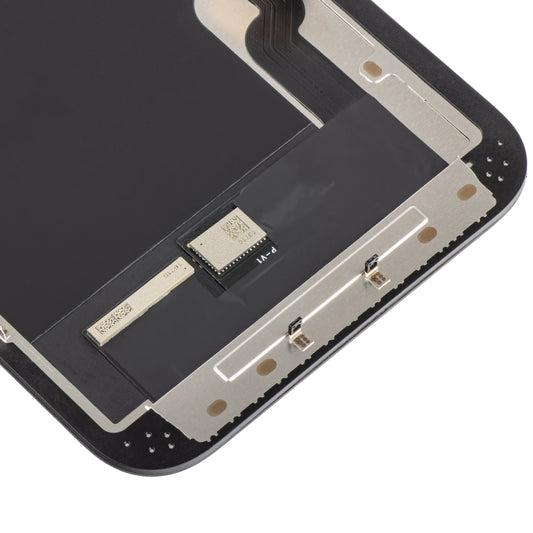 ZY Touchscreen Display für Apple iPhone 13, mit Rahmen, OLED IC bewegliche Version, Schwarz