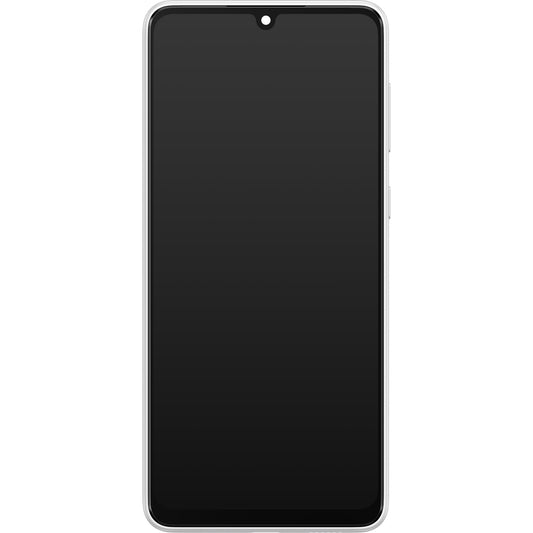Touchscreen Display Samsung Galaxy A33 5G A336, mit Rahmen, Weiß, Service Pack GH82-28143B