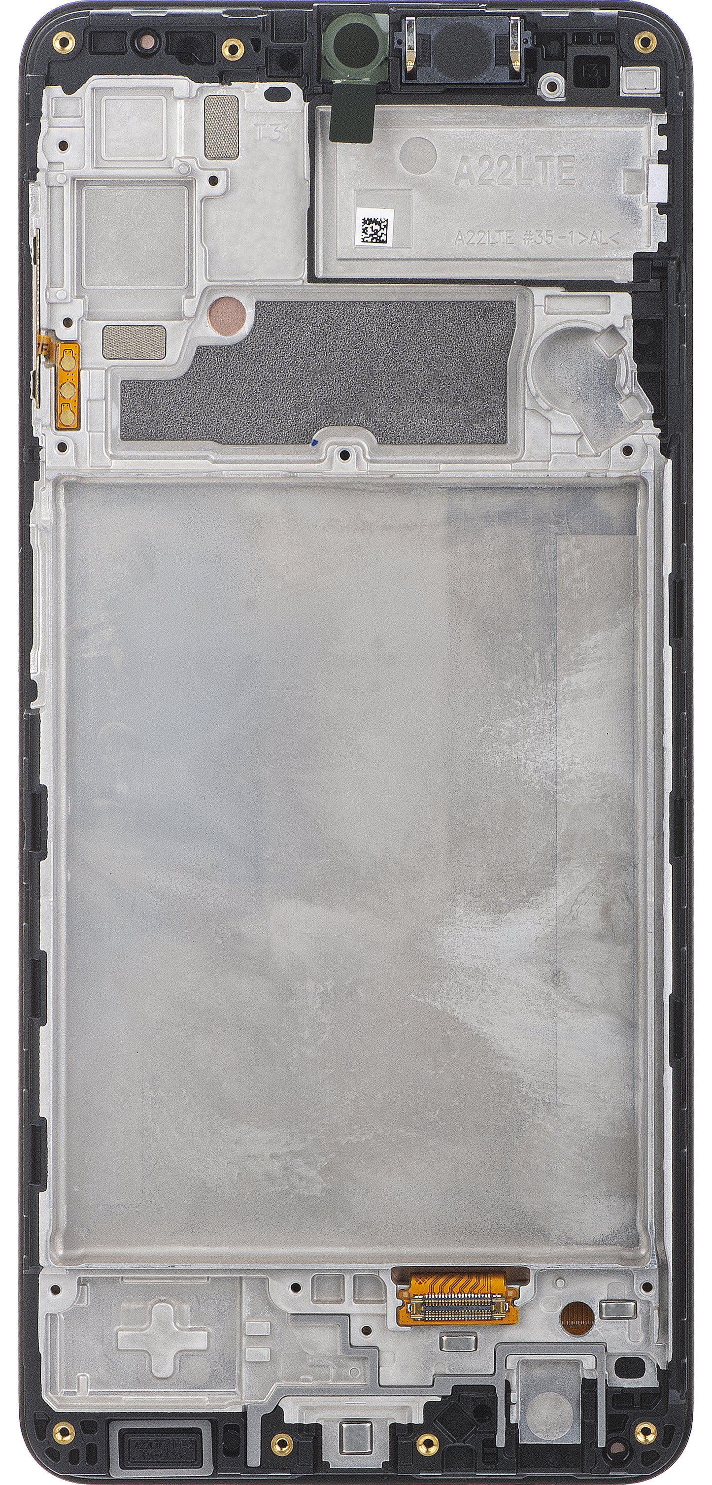 Touchscreen Display Samsung Galaxy A22 A225, mit Rahmen, Schwarz, Service Pack GH82-25944A