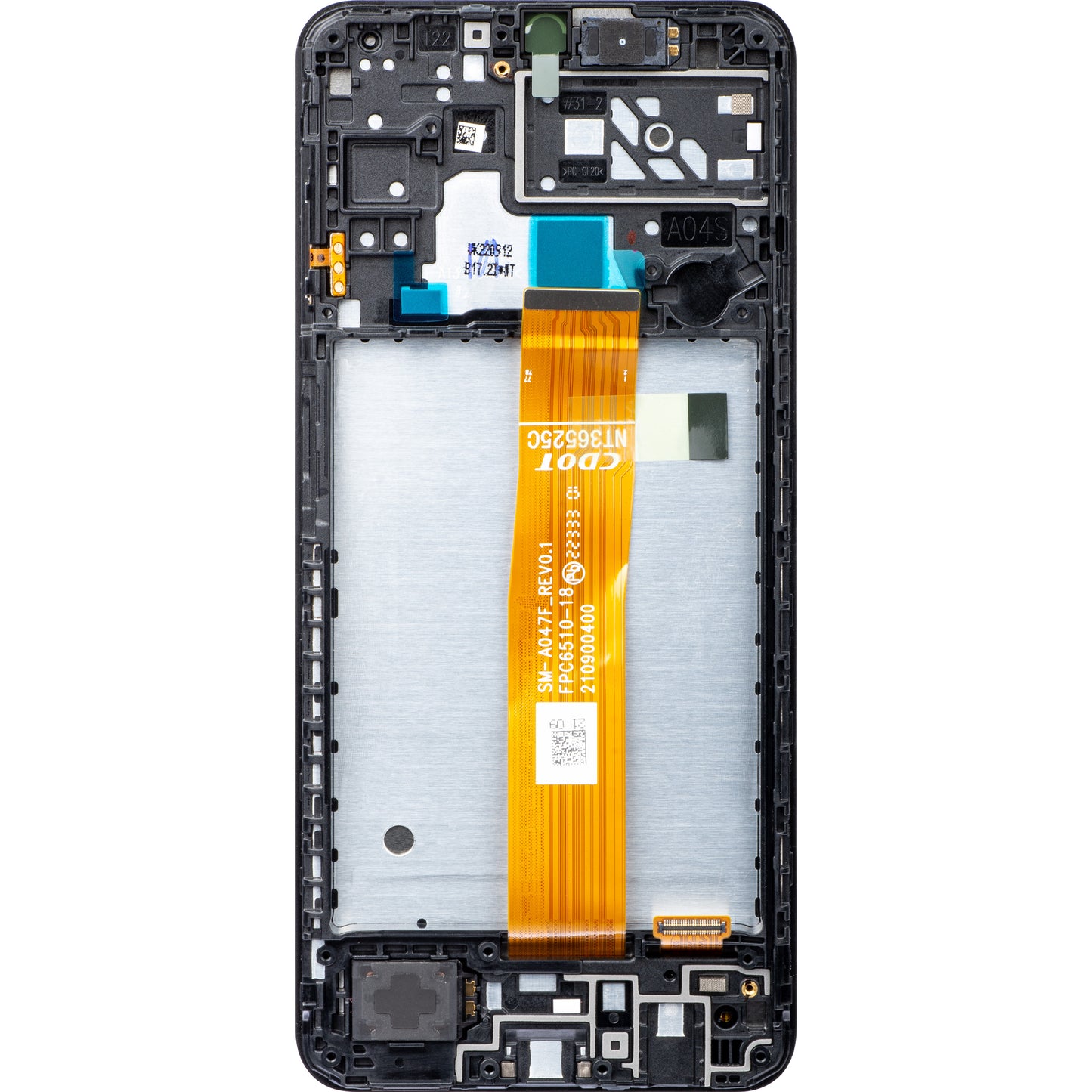 Touchscreen Display Samsung Galaxy A04s A047, mit Rahmen, Schwarz, Service Pack GH82-29805A