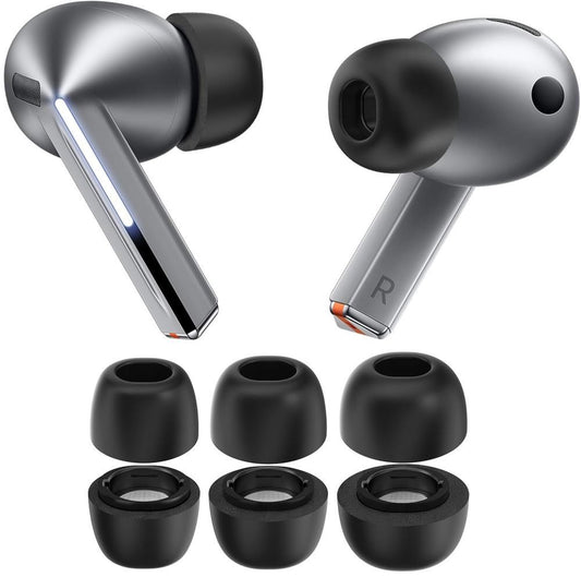Tech-Protect Ohrstöpsel für Samsung Galaxy Buds3 Pro, Größe S / M / L, Schwarz
