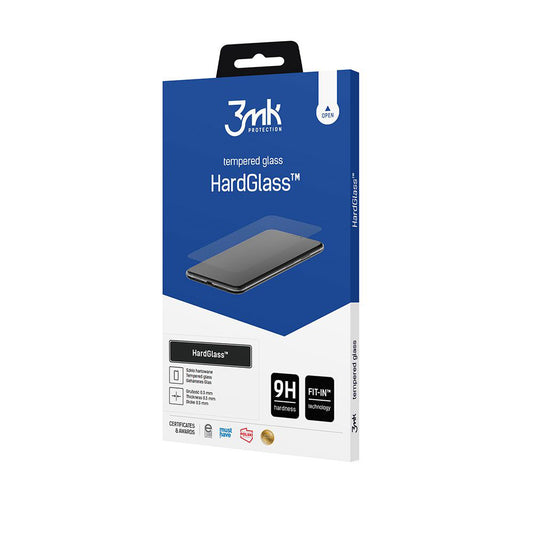 3MK HardGlass Displayschutzfolie für Samsung Galaxy A37 5G, Sicherheitsglas, Vollkleber