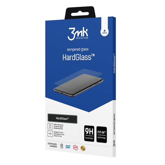 3MK HardGlass Displayschutzfolie für Samsung Galaxy A57 5G, Sicherheitsglas, Vollkleber
