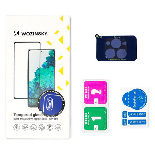 WZK Back Camera Protective Film for Apple iPhone 15 Pro, Glass Protected, Black