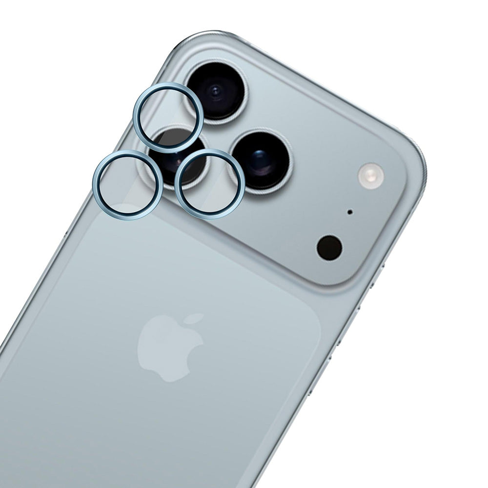 Schutzfolie Rückkamera 3MK Hardy Protection Pro für Apple iPhone 17 Pro Max / 17 Pro, Gehärtetes Glas, Blau