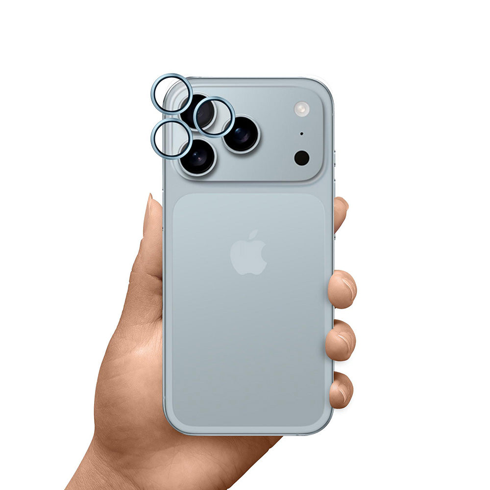Schutzfolie Rückkamera 3MK Hardy Protection Pro für Apple iPhone 17 Pro Max / 17 Pro, Gehärtetes Glas, Blau