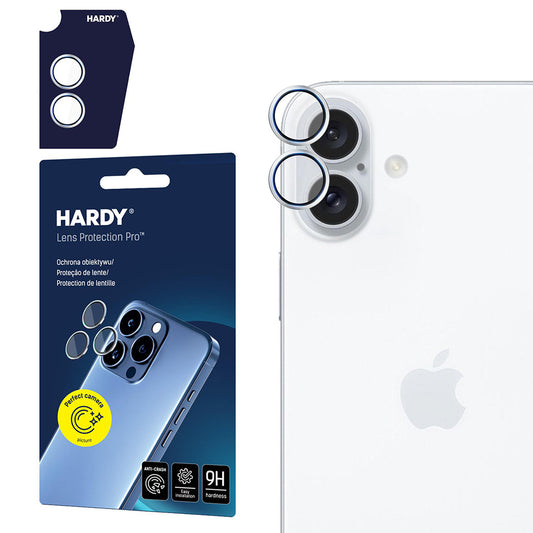 Schutzfolie Rückkamera 3MK Hardy Protection Pro für Apple iPhone 17, gehärtetes Glas, Silberfarben