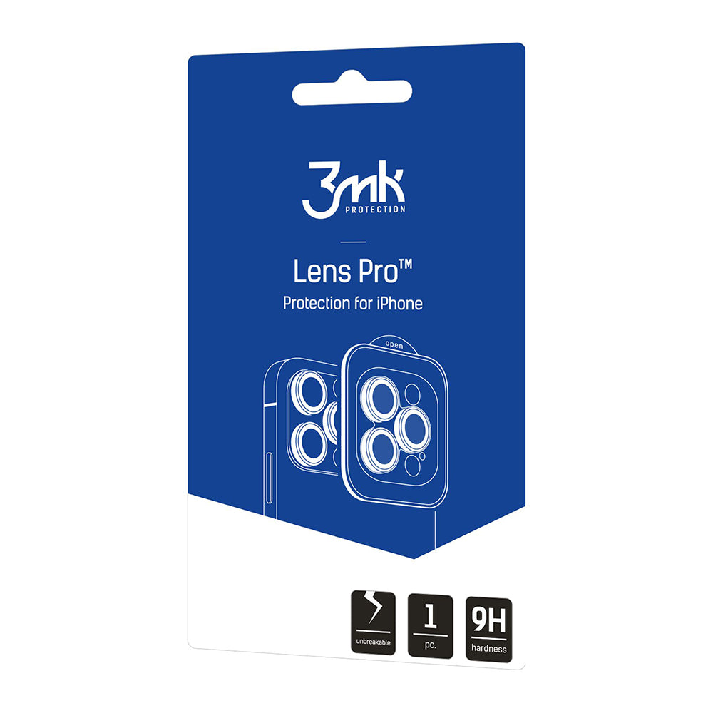 3MK Protection Pro Rückkamera-Schutzfolie für Apple iPhone 18 Pro / 18 Pro Max, gehärtetes Glas, transparent
