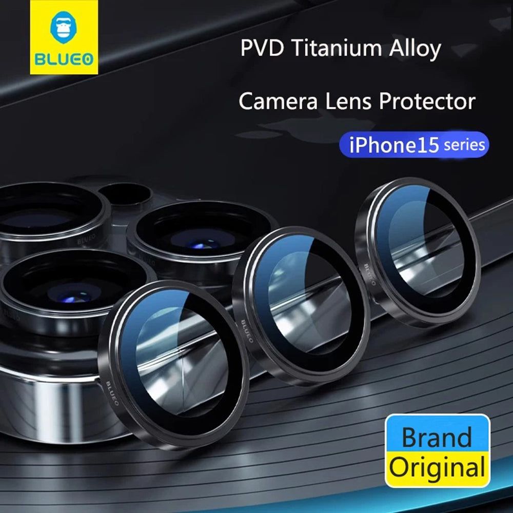 Blueo 99 Anti-Reflektierende HD Rückkamera-Schutzfolie für Apple iPhone 16 Pro Max / 16 Pro, gehärtetes Glas, Bronze