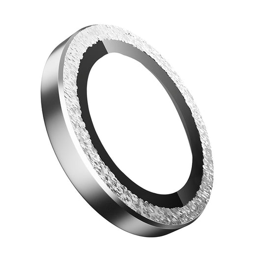 Schutzfolie für die Rückkamera Blueo Glitter Diamond Metal Frame für Apple iPhone 17 Pro Max / 17 Pro, gehärtetes Glas, Silberfarben